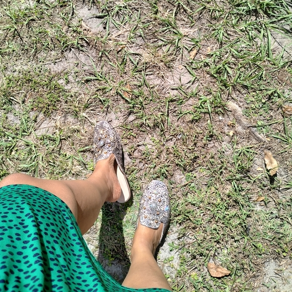 Atalina Slip on Rhinestone Sequin Flats Shoes Women's Size 8 (true size 6-7) - Picture 10 of 10